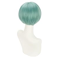 Vista 44 de Peluca trenzada negra con flequillo para niños, peluca larga y recta con 2 coletas, pelucas sintéticas para niñas, pelucas sintéticas con gorra