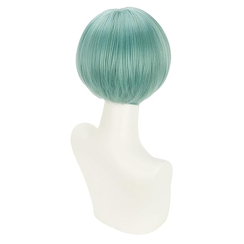 Miniatura 44 de Peluca trenzada negra con flequillo para niños, peluca larga y recta con 2 coletas, pelucas sintéticas para niñas, pelucas sintéticas con gorra