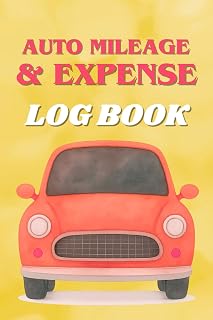 Mileage and Expense Log Book: Odometer, Business & Personal Miles, Fuel/Gas, Tolls, Parking, Repairs | Complete Layout for Taxes & Accounting