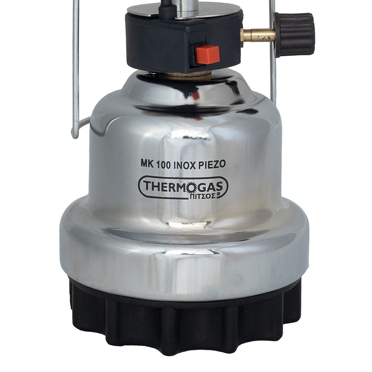 PROWELTEK - Lampe à gaz 140W + 4 cartouches de gaz 190 gr Lanterne coque inox Allumage piezo camping et maison