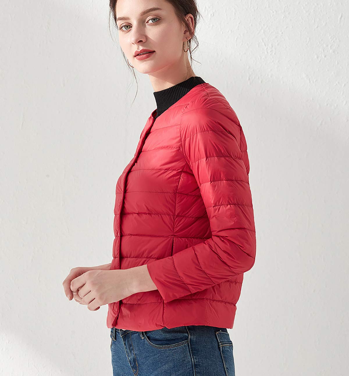 Plumifero Ultraligero Mujer Abrigo Plumas Ligeros Mujer Invierno Plumon Plumón Ligero Mujer Abrigo Acolchado Mujer Abrigos Plumiferos Mujer Chaqueta Pluma Ligera Mujer Parka Cazadoras Plumífero Señora