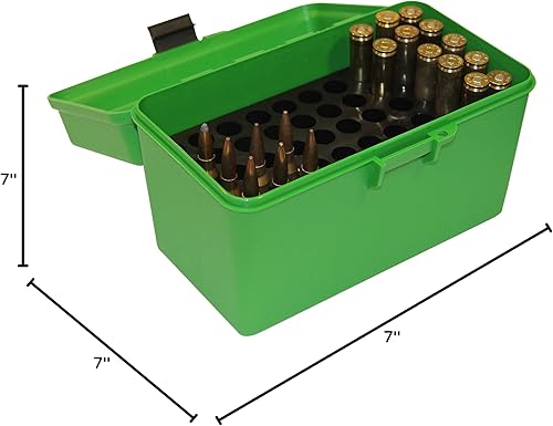 Miniatura 6 de MTM H50-R-MAG Deluxe 50-Round Rifle Ammo Box 300 Win Mag 30-30 375 HH 0276in Rem Mag