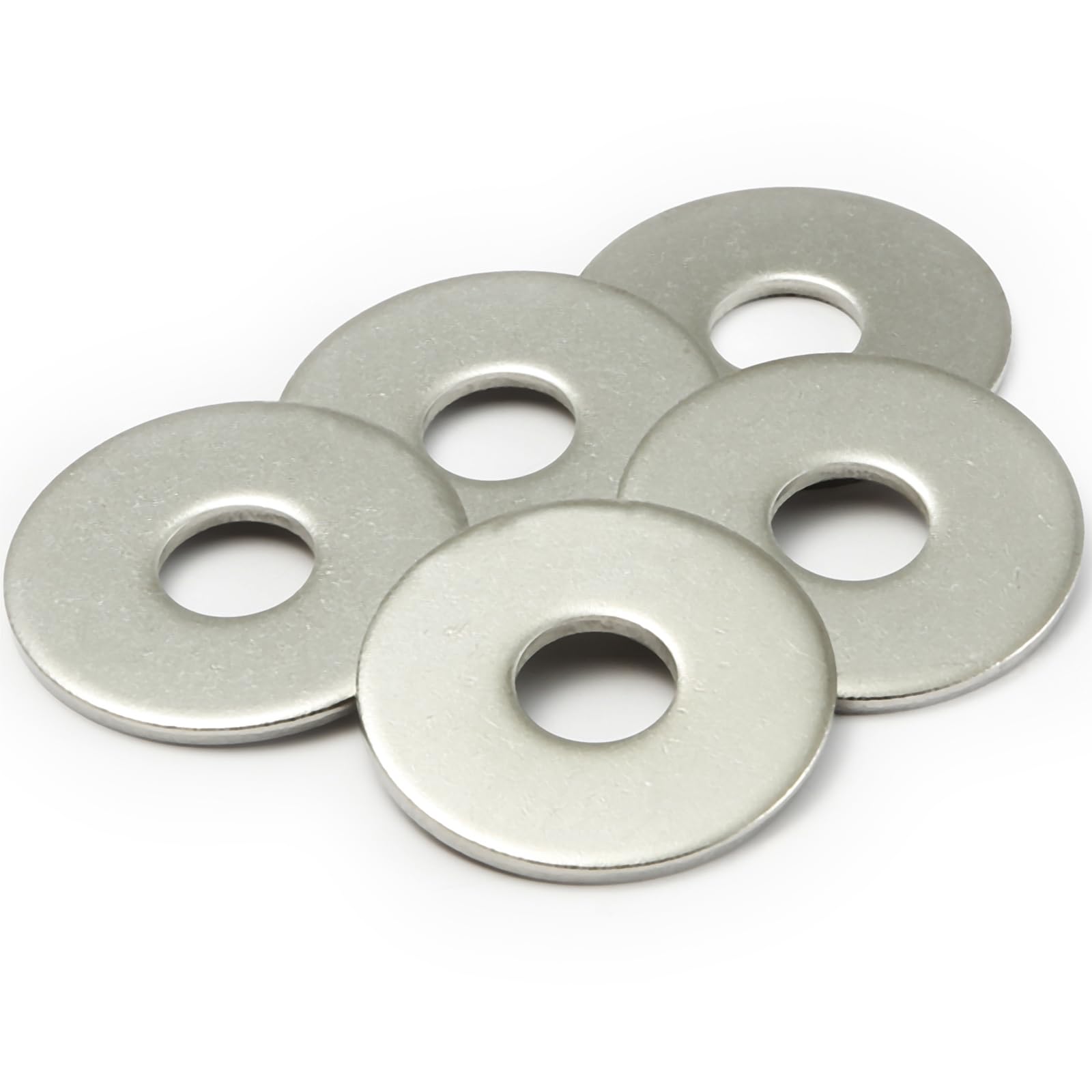 M14 Washers, M14 x44mm Metal Flat Penny Washer Thickness 3MM -A2 304 Stainless Steel Washers (5 Pack), AMLOOPH Large OD Plain Wide Metal Round Flat Spacer Repair Washer For Screws Bolts