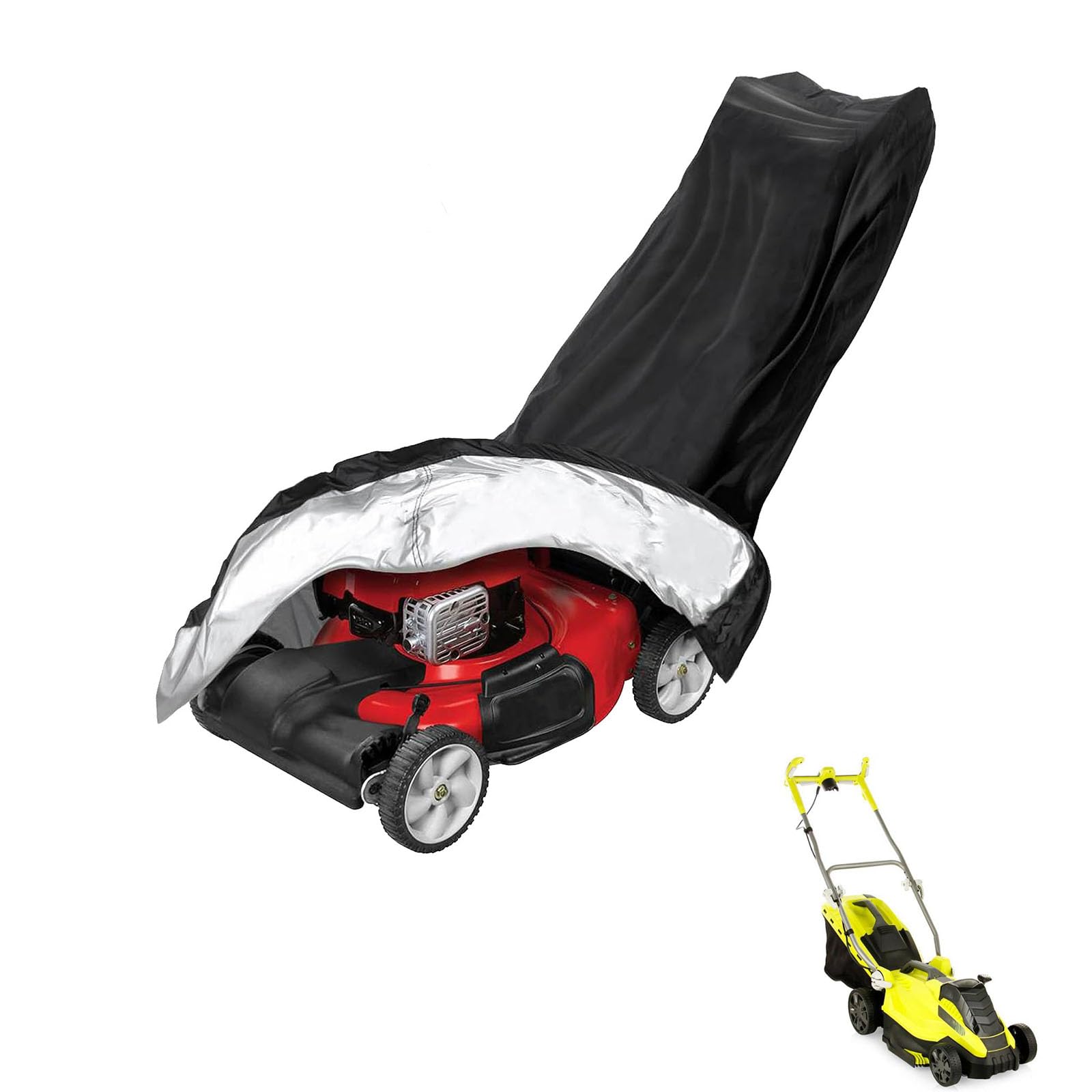 lawnmower cover Compatible with Ryobi RLM15E36H ,waterproof and sun,suitable for indoor and outdoor use all year round, comes with a storage bag