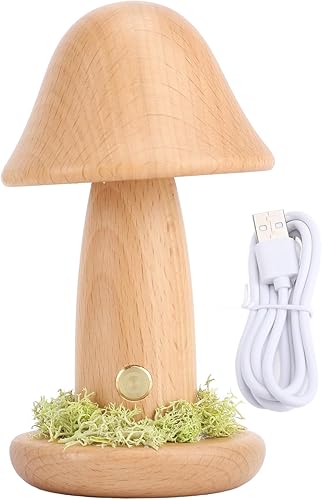 Miniatura 5 de YWBL-WH Lámpara de hongo regulable sin pasos recargable con 3 temperatura de color sin cuerda giratoria superior LED lámpara de escritorio para el