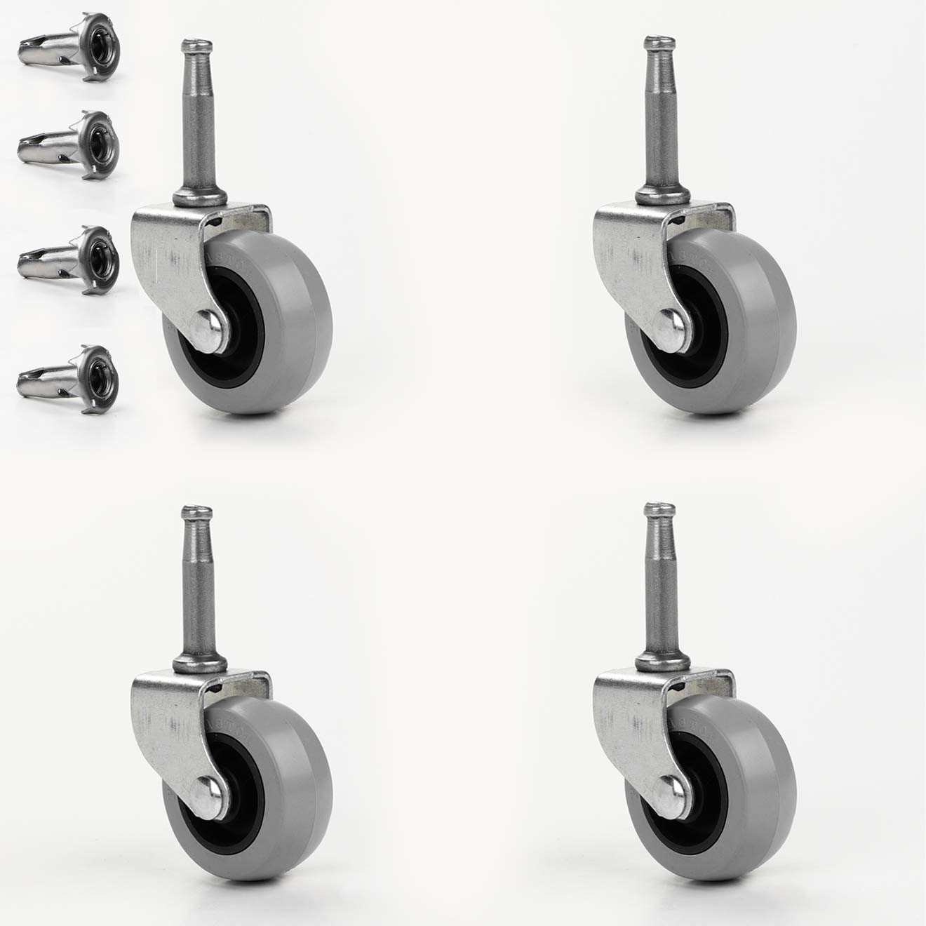 Buy British Manufactured 4 Castor Wheels 40mm Peg Castor with