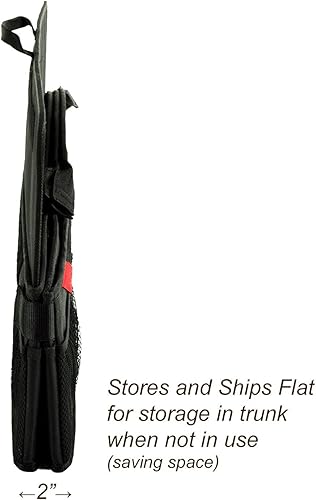 Miniatura 4 de Picnic at Ascot - Organizador de maletero resistente - Base rígida antideslizante -Capacidad de 70 libras - 30" x 15" - Negro - Paquete de 2