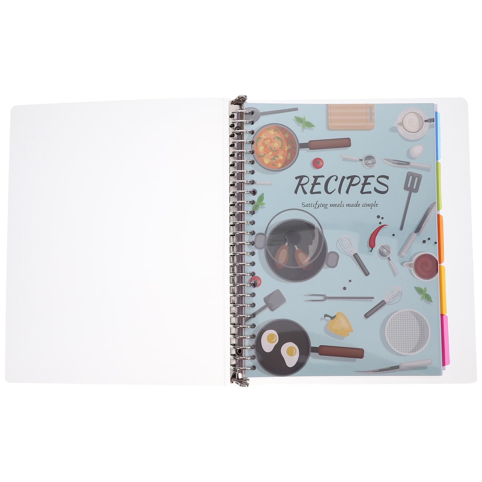 Hemobllo Quaderno di Ricette Fai da Te Lista della Spesa Integrata, Pianificatore Portatile Compatto per Cucina e Viaggi, Raccoglitore di Ricette di Cucina Design Elegante