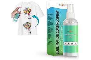 HTVRONT Sublimation Coating Spray for Cotton Shirts: Bright Hues, Durable Bonds, Sublimated...