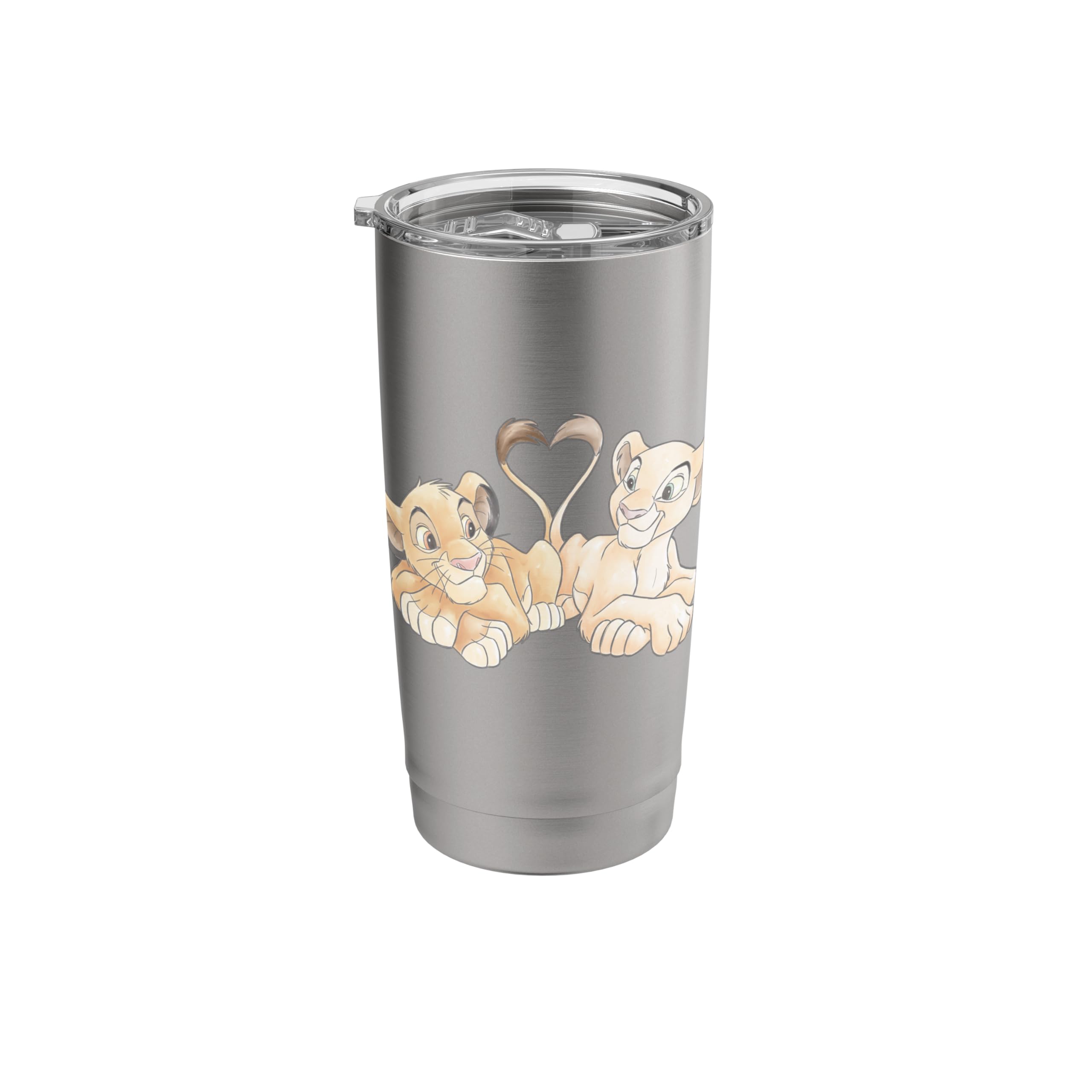 Disney The Lion King Simba and Nala Hearts Valentine’s Day Stainless Steel Insulated Tumbler