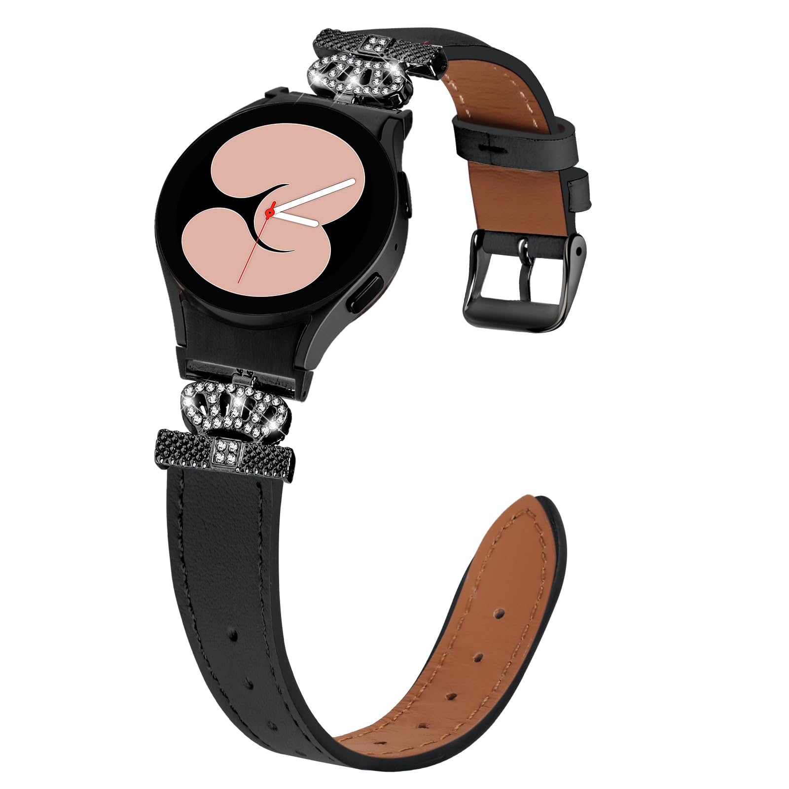 MVRYCE Compatible With Galaxy watch 5 Leather Strap 40 mm 44mm, 5.0