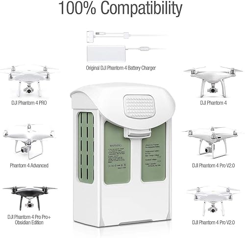 Miniatura 4 de Phantom 4 Series 15.2V 5870mAh Batería de repuesto LiPo de vuelo inteligente + bolsa de batería segura para DJI Phantom 4, Phantom 4 Pro, Phantom 4