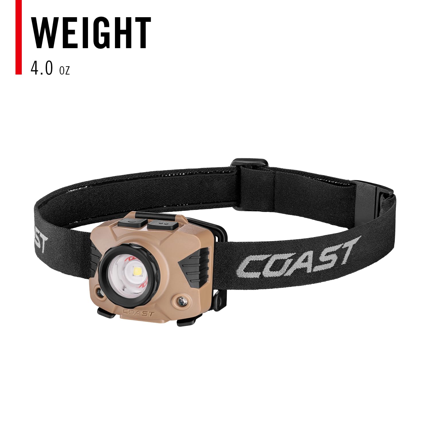 Coast FLX7 Lampe frontale LED 700 lumens avec mise au point tournante, 3 piles alcalines AAA incluses