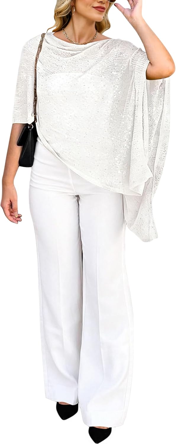 Bsubseach Shrug Sheer Poncho Shawl Crochet Swimsuit Cover Up Off the Shoulder Tops for Women Caribbean Vacation Outfits