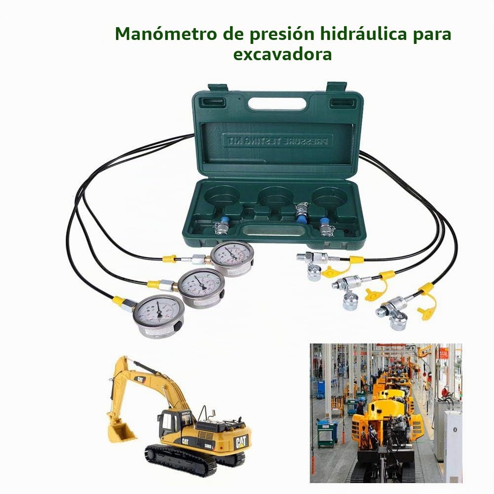 medidor de presion hidraulica manometro hidraulico manometro presion hidraulico kits de manómetro hidráulico kit de prueba de presión hidráulica medidor de prueba de presión hidráulica manómetro de