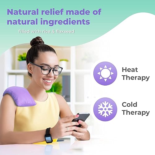 Vista 2 de My Heating Pad Microwave Heating Pad - Moist Microwavable Heating Pads for Joints and Muscles Relief - Microwave Hot Pack Heat Pad for Cramps