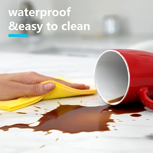Miniatura 4 de Eaasty 2 hojas de vinilo de plástico transparente de 0.012 in de 54 x 36 pulgadas, protector de rollo de vinilo transparente de PVC rectangular para
