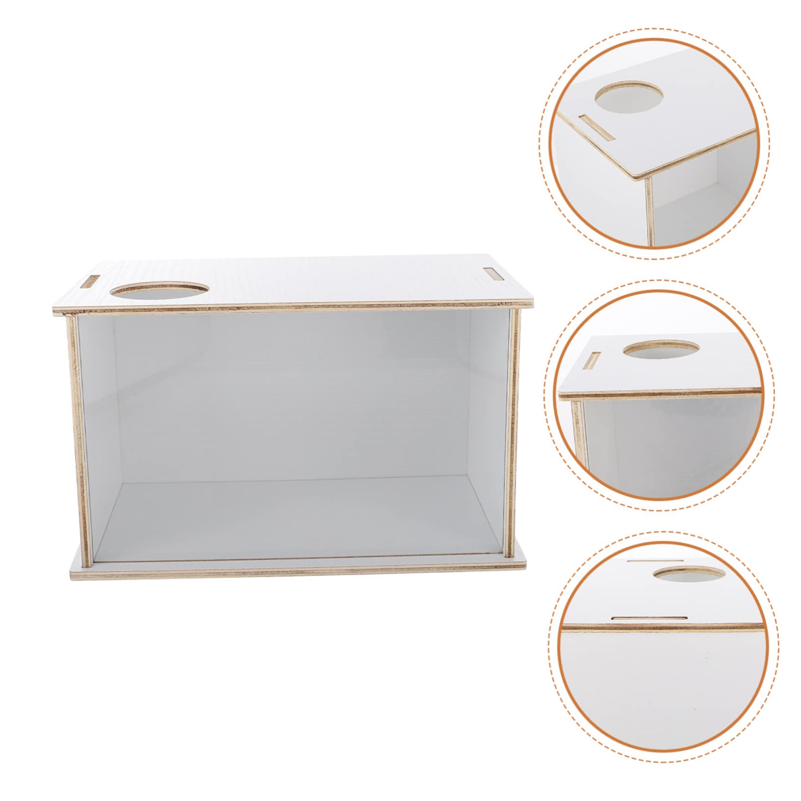 BESTonZON Multifunktions Sandbadebox für Hamster und Kleintiere, Weiß