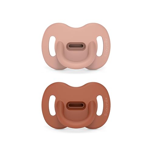 Color Essence SX PRO - Chupete de silicona para bebé, fabricado con 100% silicona suave, esencial para bebés, perfecto para lactancia, diseñado en