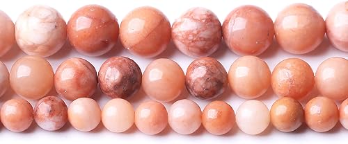 Miniatura 62 de Cuentas redondas sueltas de obsidiana negra de 0.236 pulgadas, cuentas de gemas naturales, cuentas de piedra energética de cristal para hacer joyas