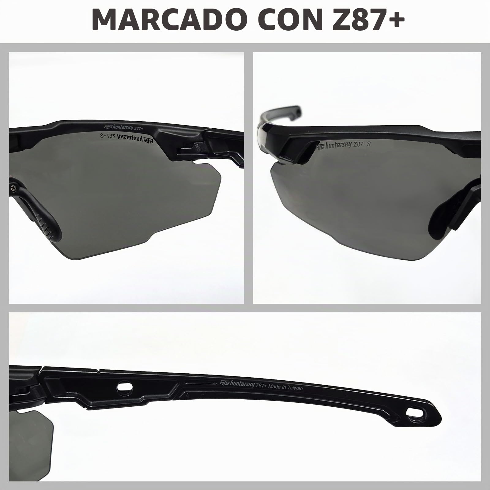 HUNTERSKY HTS - Gafas de tiro tácticas balísticas antivaho con protección contra impactos, grado militar, gama Airsoft.