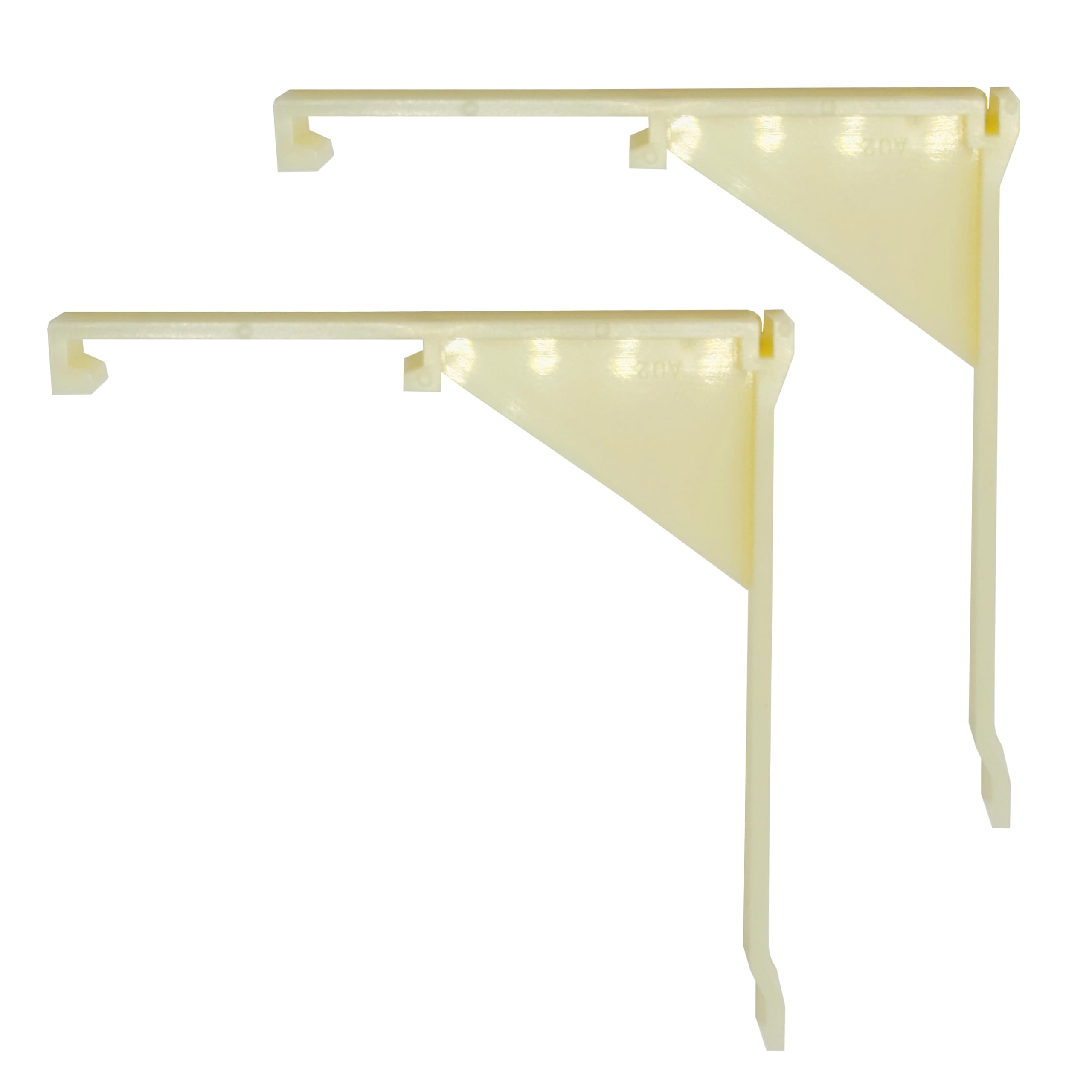 Photo 1 of 2 pcs Champion Vertical Blind Valance Clip 810510 Hanger Bracket for 3-1/2 in Smooth Valances, Alabaster Material