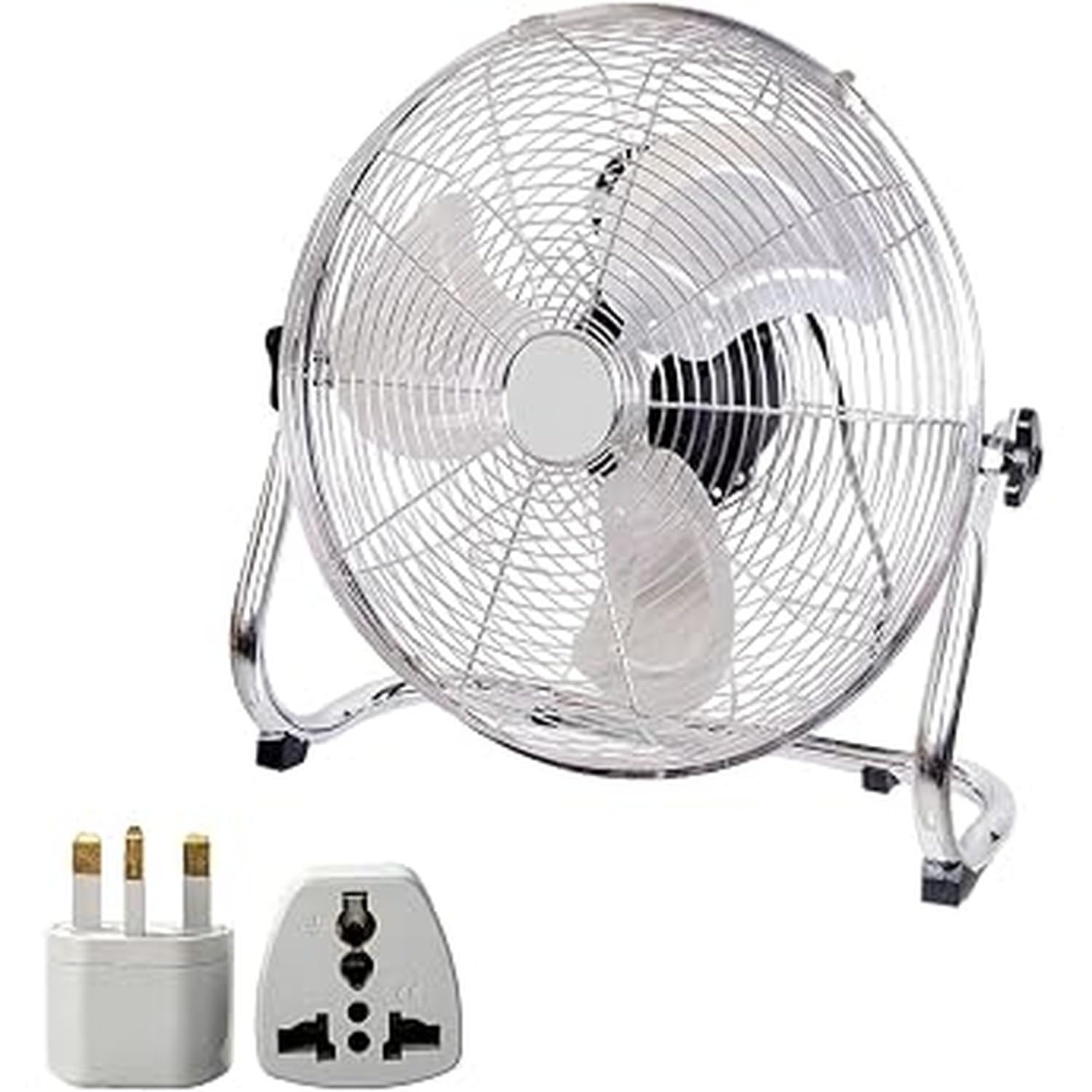 Ventilador de Pie 20 Pulgadas Ventilador Eléctrico Potente Alta Velocidad Circulación 3 Velocidades Inclinación Ajustable Uso Doméstico Oficina Gimnasio Portáti, Black, 20"