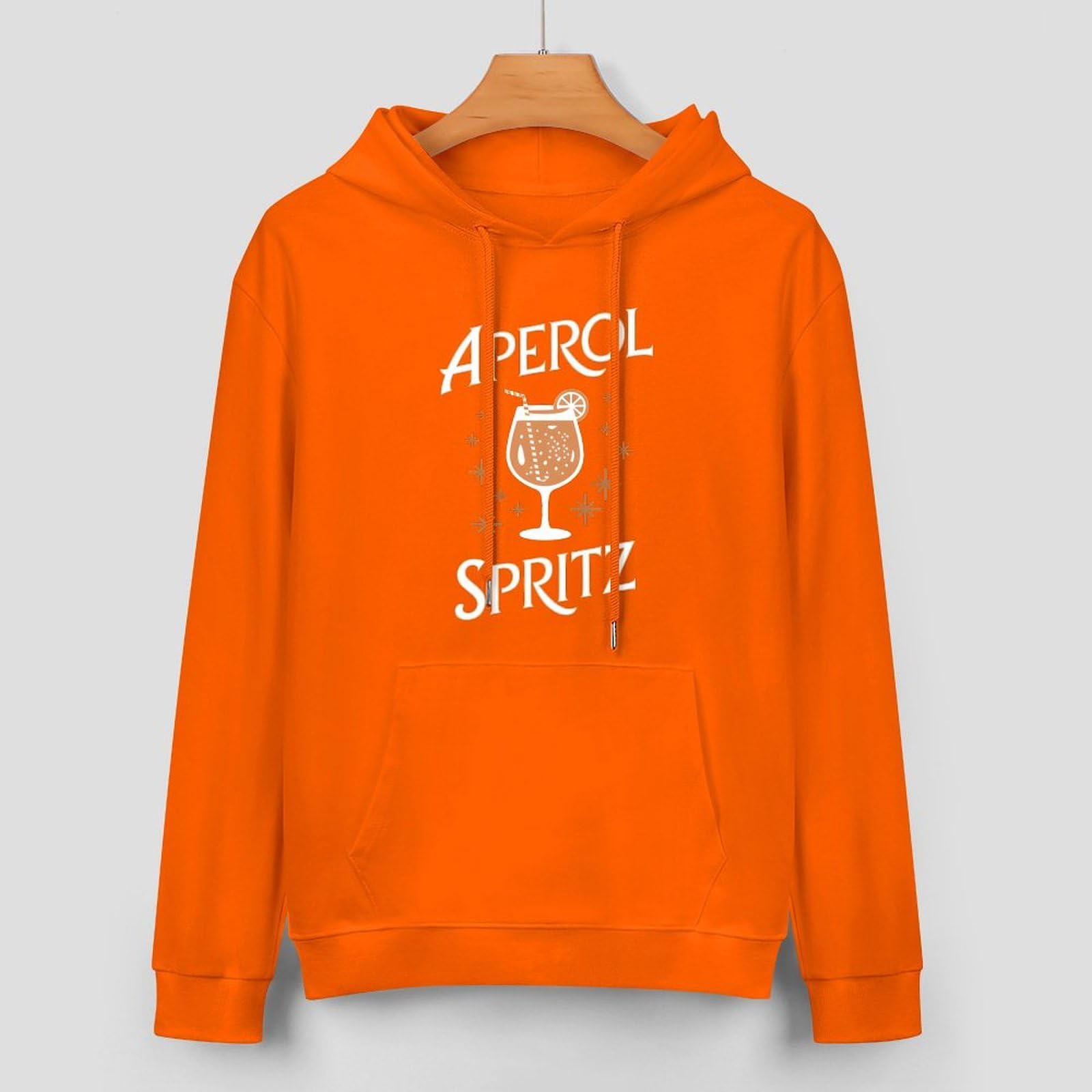 Unisex Aperol Spritz Hoodie – Lustiger Kapuzenpullover für Karneval und Aperitivo-Momente, Aperol Spritz Desig