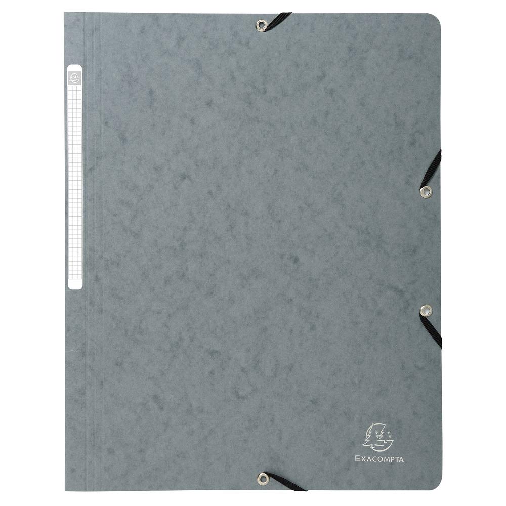 Exacompta 50 cartelline con elastico senza lembi 400 g/m² assortite
