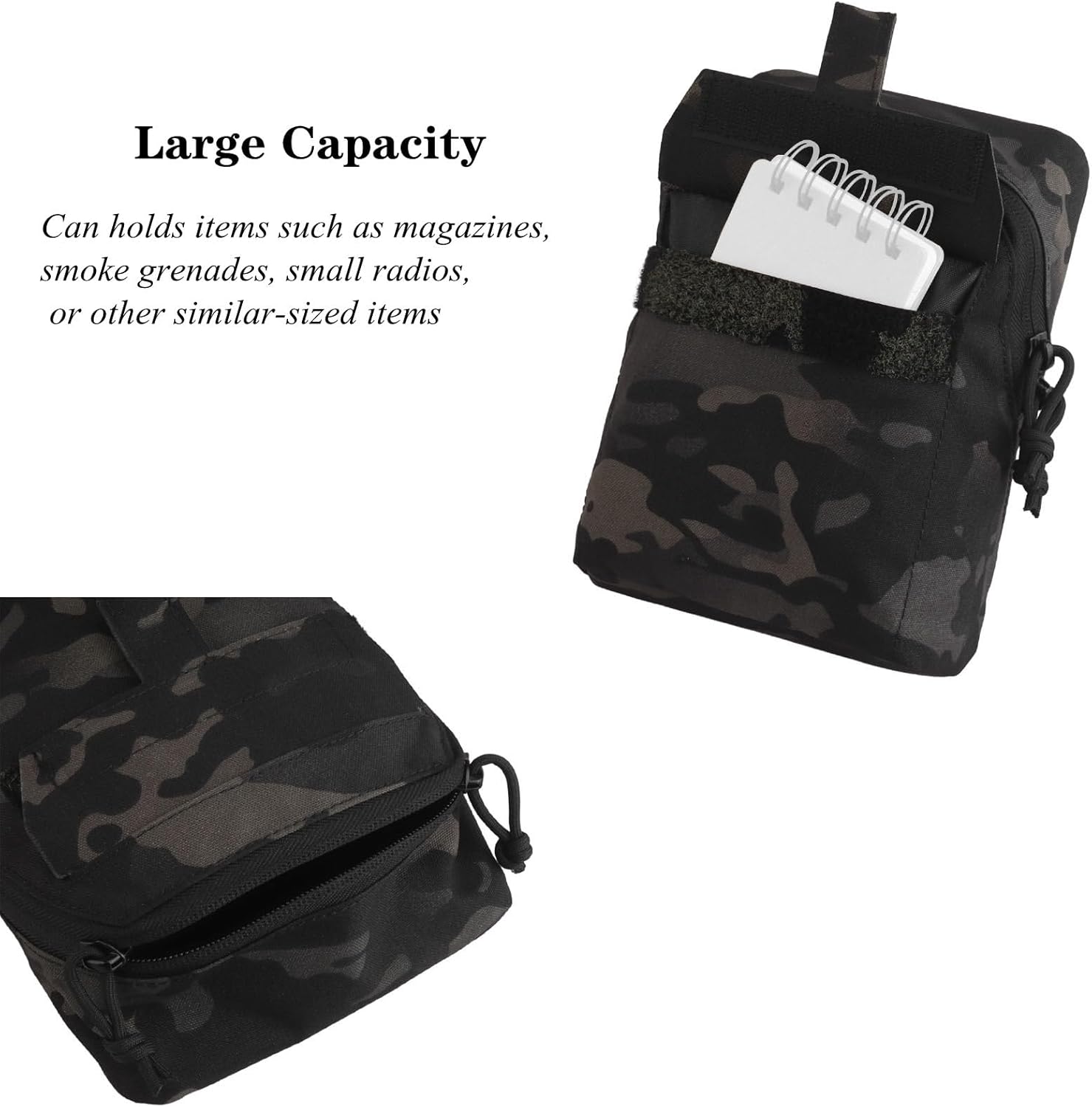 Molle Multi-Use Pouches,Tactical EDC Gp Pouch Molle General Purpose Expanded Storage Bags for Duty Belt Vest - Image 4