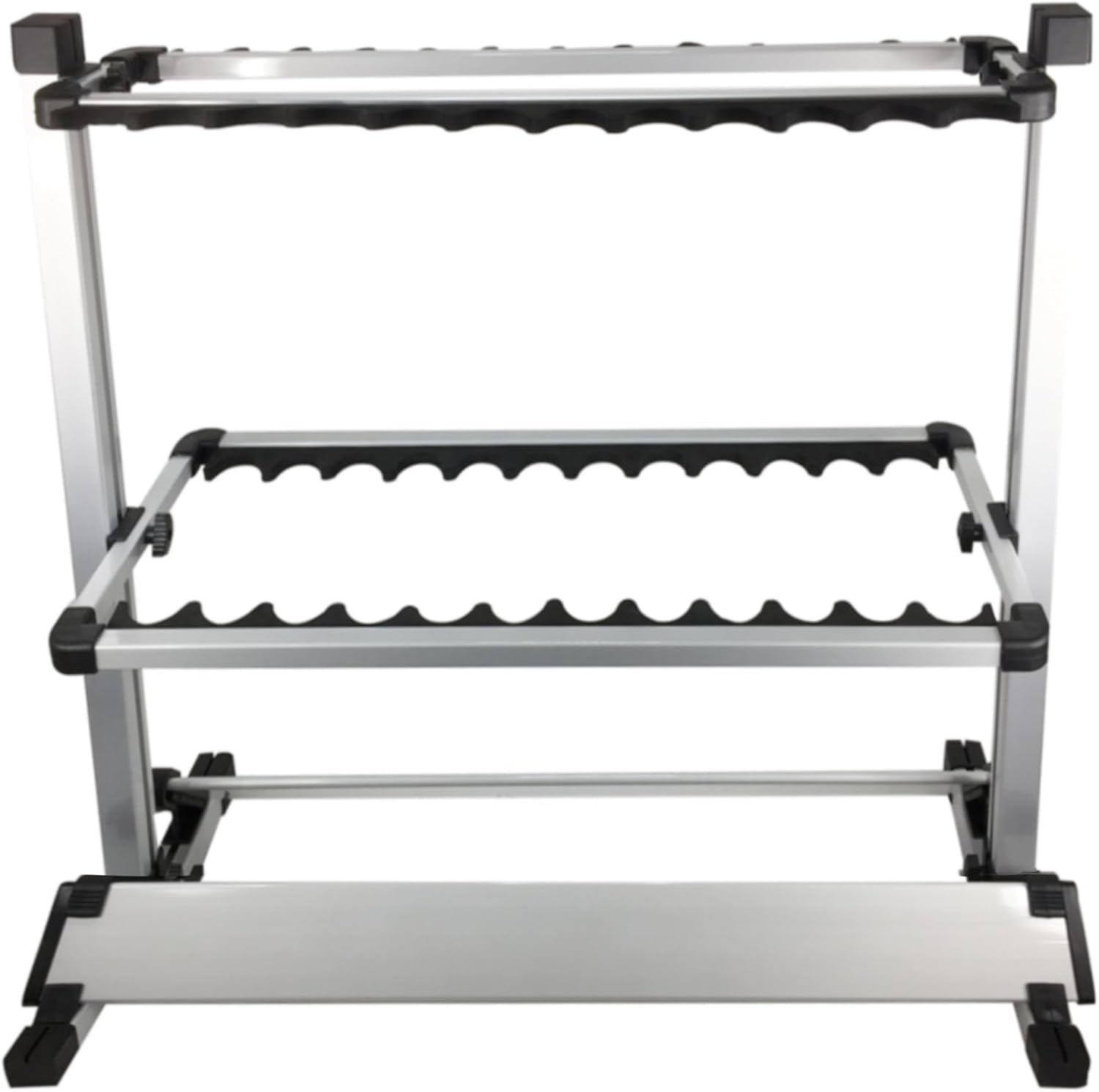 Pactrade Marine Fishing Rod Stand (12 to 24 Slots) - Fishing Pole Rack for Garage, Home, Cabin Floor | Cushioned, Lightweight, Easy-Access, Easy-Assembly | Great for Golf Clubs, Cue Sticks, and More
