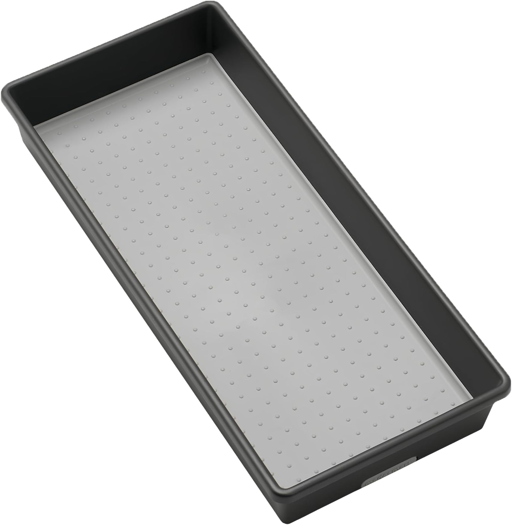 Classic 15.5" x 6.6" Bin - Granite | COLLECTION Multi-Purpose Storage Organizer Soft-grip Lining and Non-slip Rubber Feet Easy to Clean Durable BPA-Free