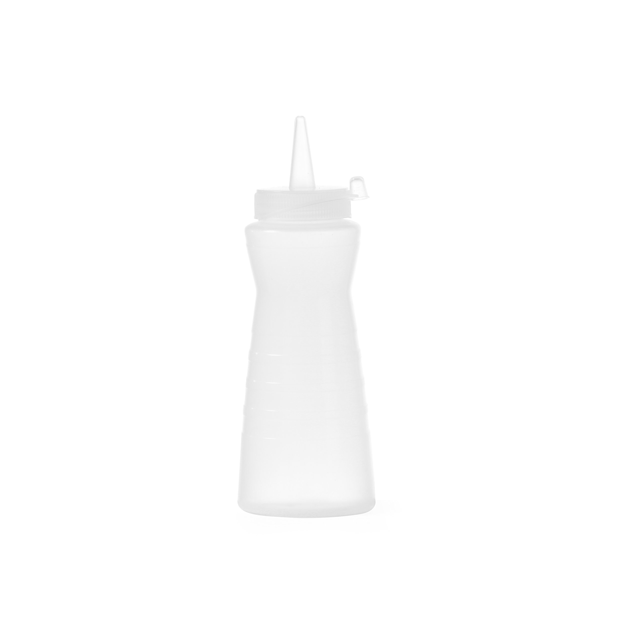 HENDI Dispenser bottle easy squeeze, transparent, 60 x (H) 170 mm, 0.2 Litre
