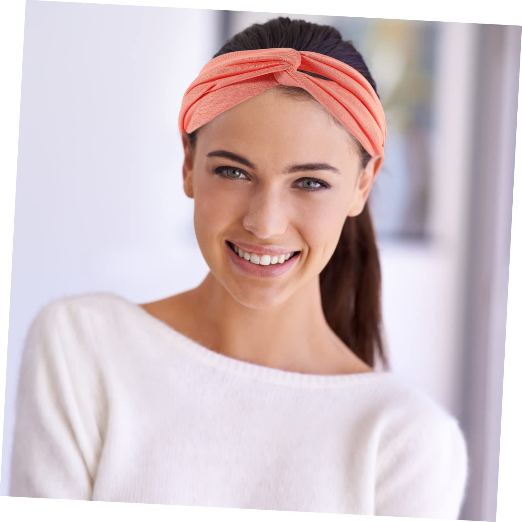 5 Uds Diadema Deportiva Cómoda Banda para El Sudor Suministros para Banda para El Cabello Bandana Accesorios De Yoga Pompones para El Cabello Accesorios De Baloncesto Banda para