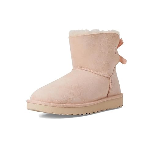 UGG Women's Mini Bailey Bow II Boot - 6 - Beige Blush