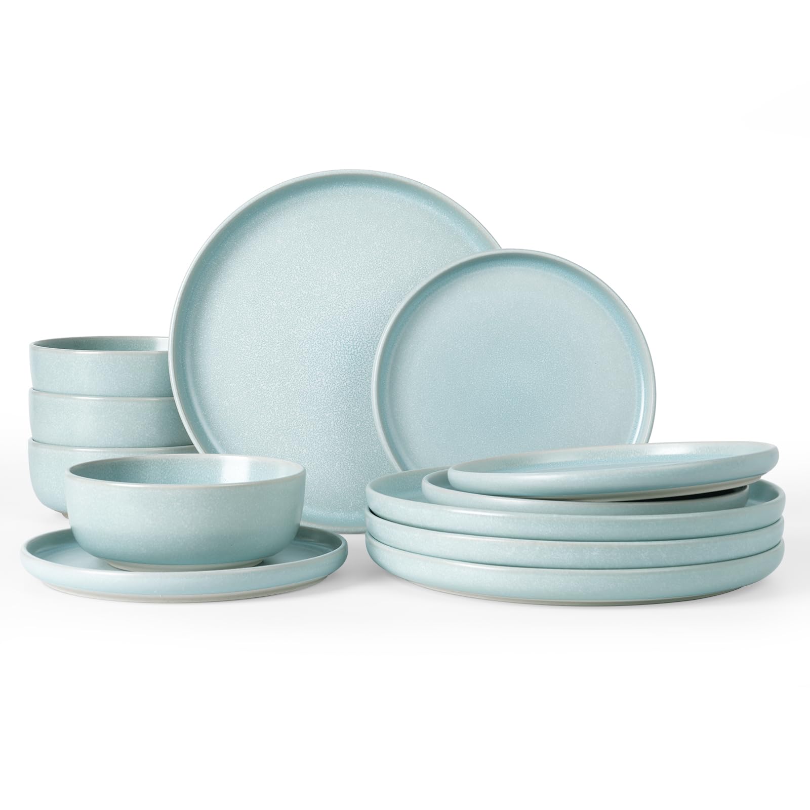 Amazon.com | Famiware Milkyway Plates and Bowls Sets, 12 Pieces