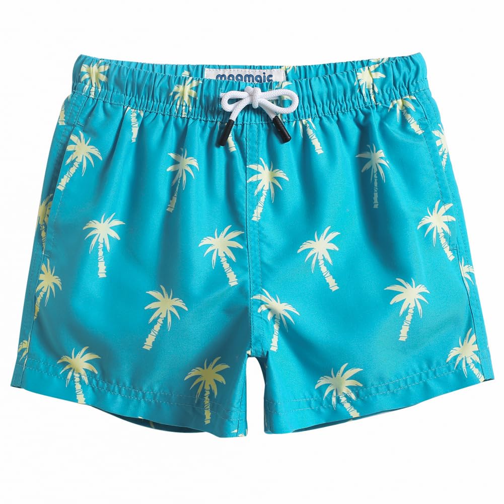 MaaMgic Little Boys' Beach Trunk Toddler Swim Shorts Animal Patterned Boardshorts Lightweight Beach Shorts Adjustable Waist Great for All Ages — view 29