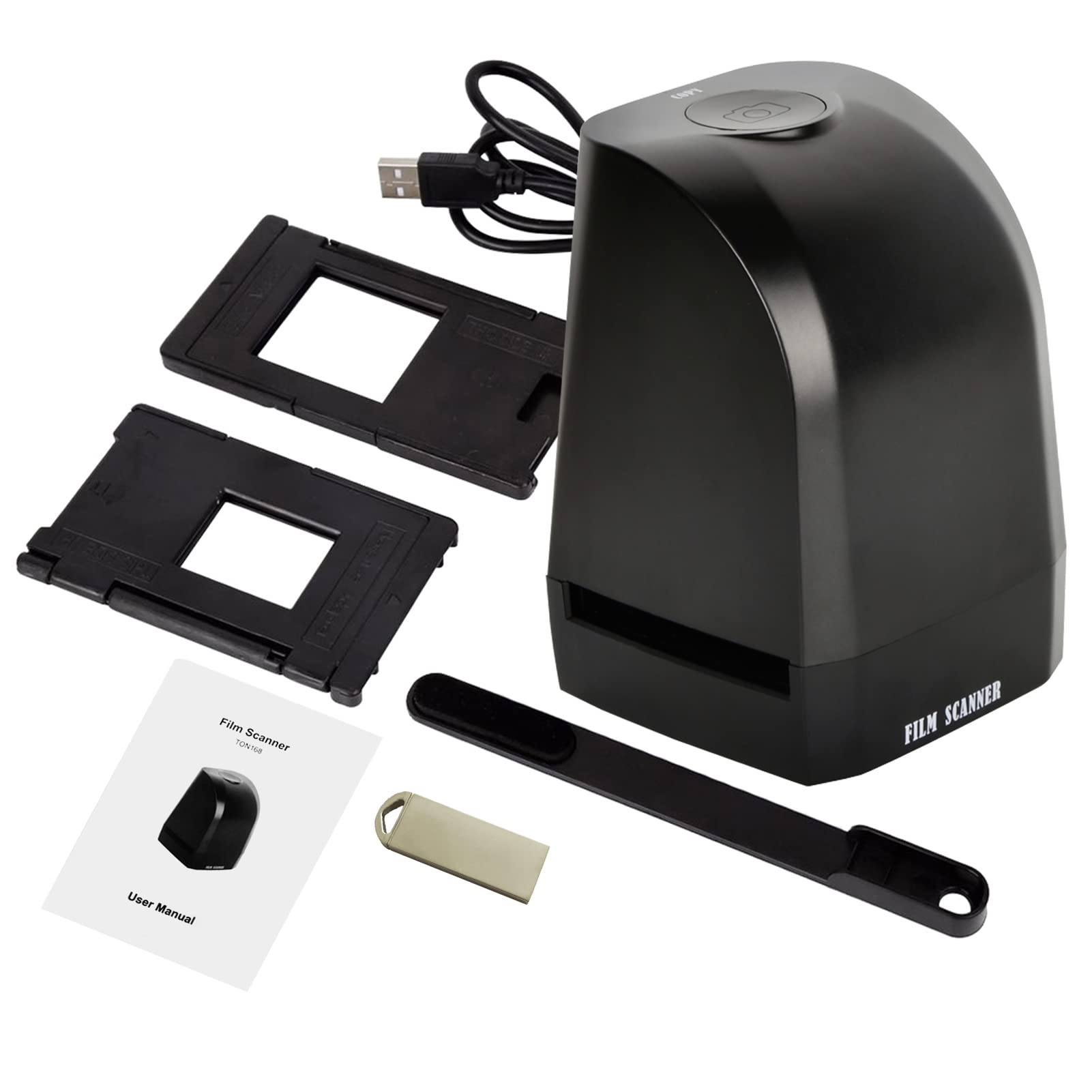 Escáner de fotos para fotos antiguas, convertidor de escáner de diapositivas de película 135, escáner portátil de película negativa, 8 píxeles, conversión CMOS de 35 mm/135 mm, diapositivas y