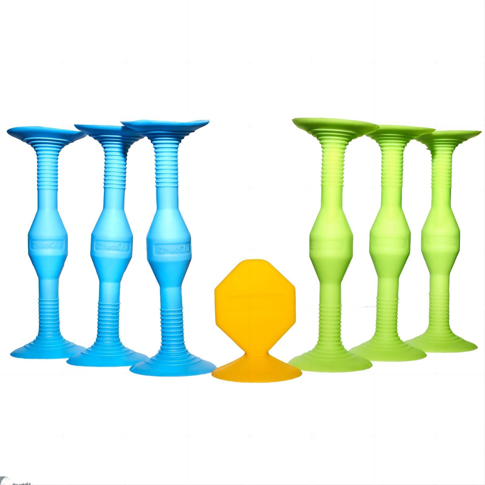 ECBANLI Sucker Darts Throwing Game Set, Soft Silicone Suction Cup Stress Sensory Toys, Safe Indoor & Outdoor Game for Kids and Family