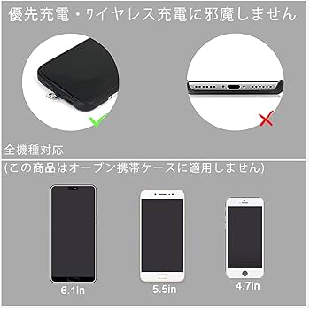 Amazon.co.jp: seninhi スマホストラップホルダー、8枚入り 透明
