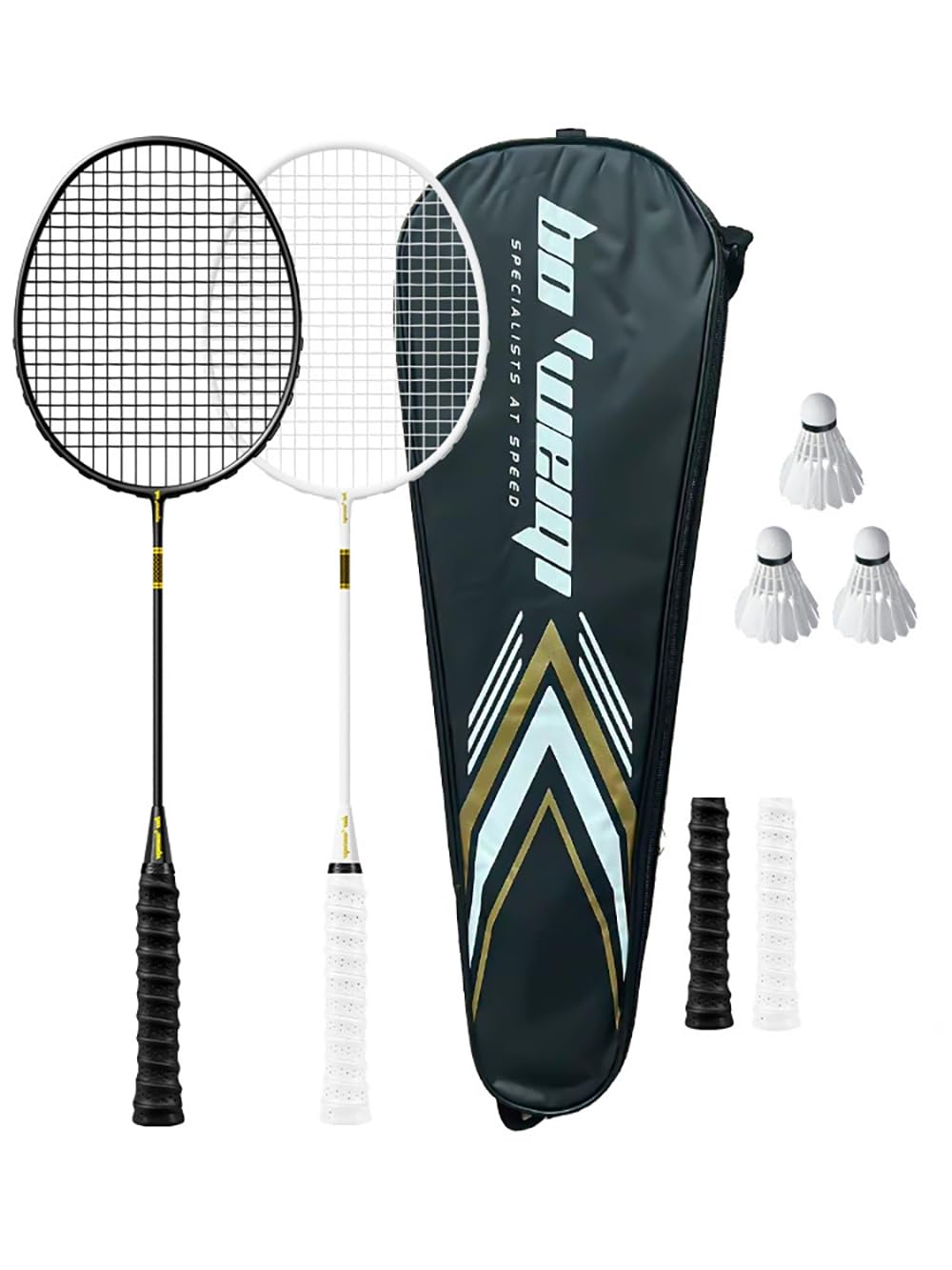 Badminton Racquet, Professional 8U 65g full carbon fiber Offensive Badminton Rackets 22-30LBS Ultralight Racquet Sports Adult, Children Badminton Racket Carrying Gift Box…