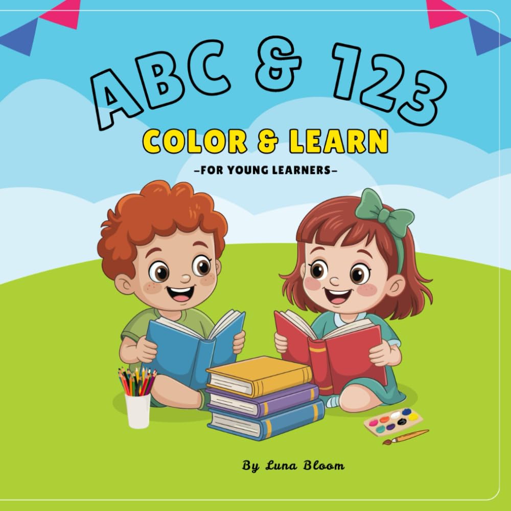 ABC & 123: Color & Learn - for young learners -