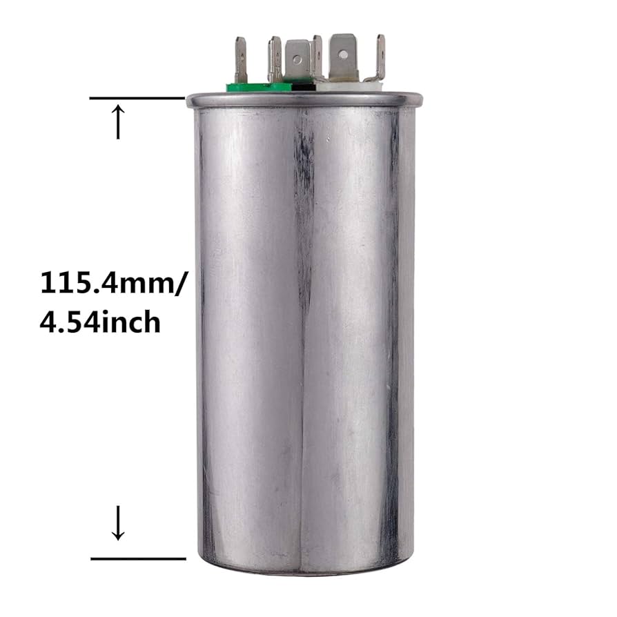 その他 Moo BOJACK 60+7.5 uF 60/7.5 MFD ±6% 370/440 V AC CBB65 Dual Run