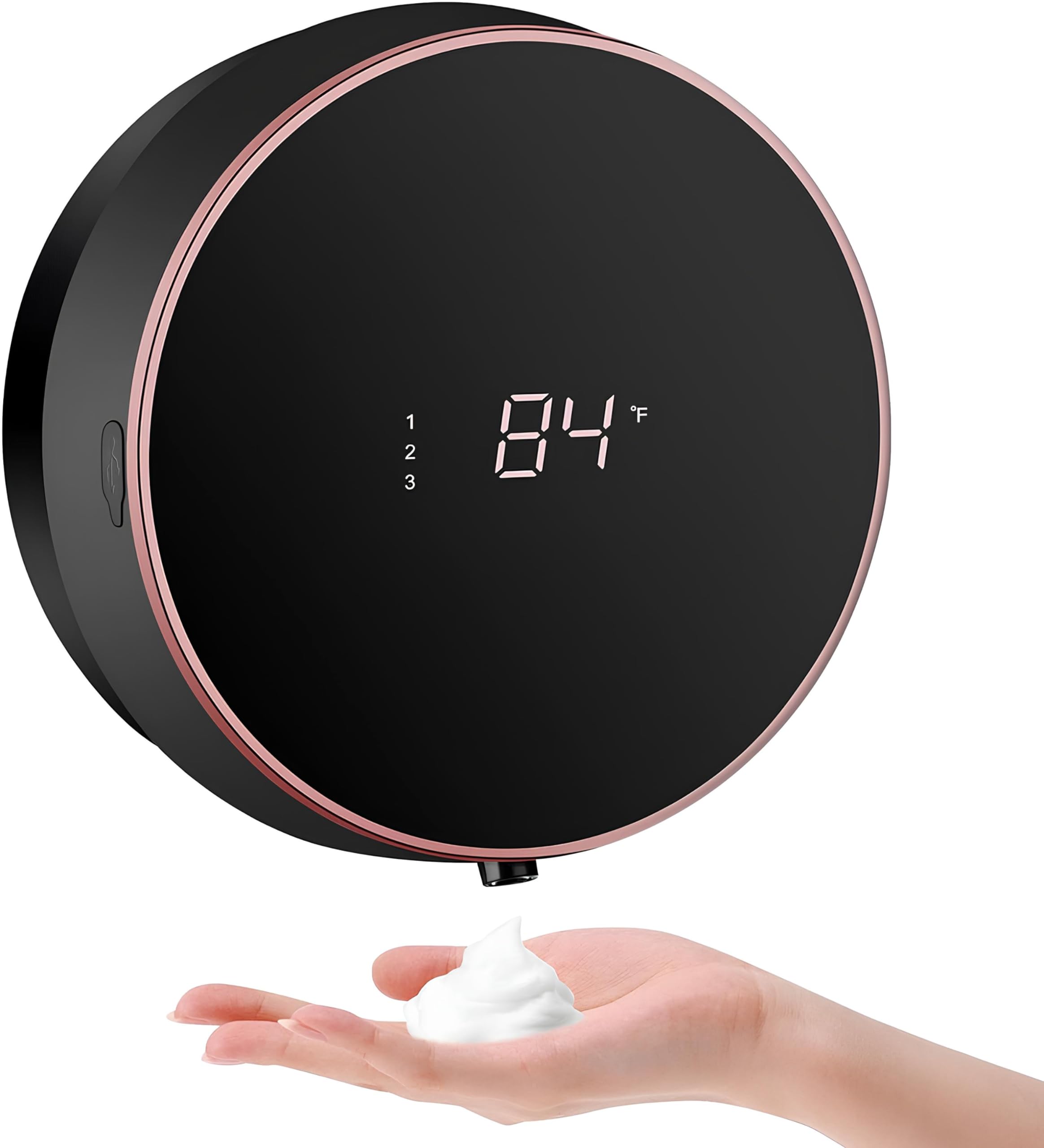 Znine LuxFoam: Automatic Hand Washer & Foam Dispenser for Bathroom - Wall Mounted Smart Rechargeable Shampoo Hand Wash, 280ml, 3 Adjustable Bubble Levels, with Bracket. (Black) (B0CYGL8HNY) Amazon Price History, Amazon Price Tracker