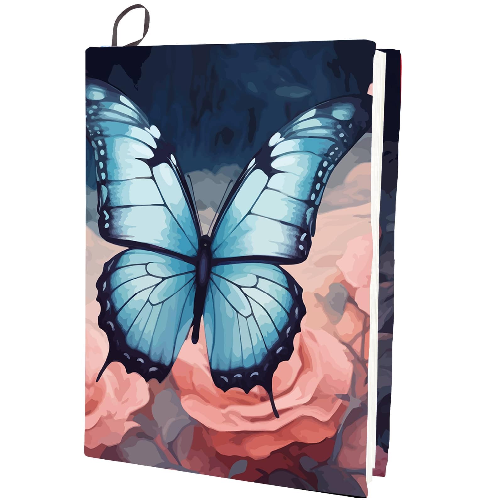 CRASPIRE Citroen Rekbare Boekomslag Vruchten Groen Blad Blauw Cover Wasbaar Herbruikbare Grote Nylon Boek Sleeve Boek Protector Elastische Notebook Wraps voor 9x11 inch Hardcover Boeken Leerboek Gift