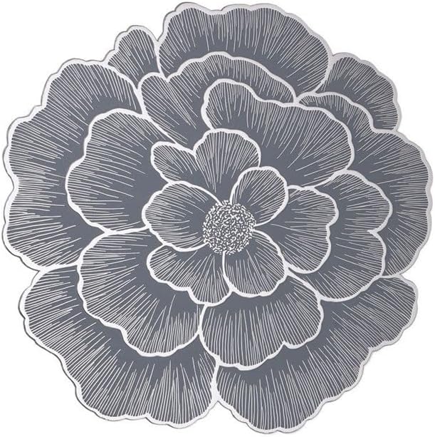 Flower Hollow Placemat Gold-Stamped Heat-Insulating Table Mat Waterproof Western Place for Kitchen Dining Room