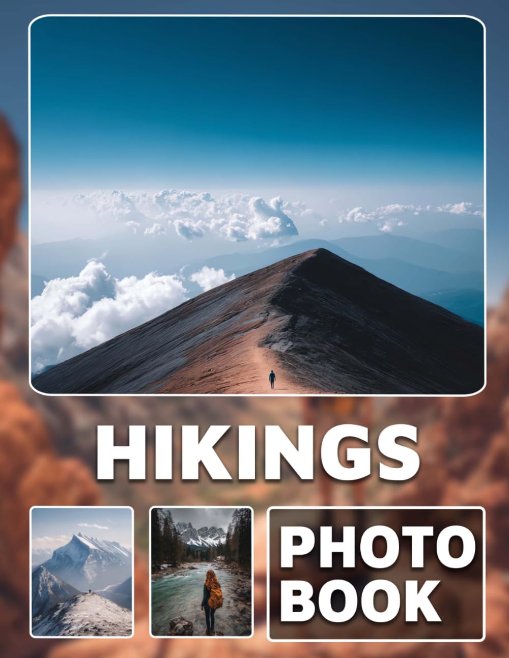 Hiking Photo Book: Photo Album Collection With 40 Images Of Hiking Trails And Natural Landscapes