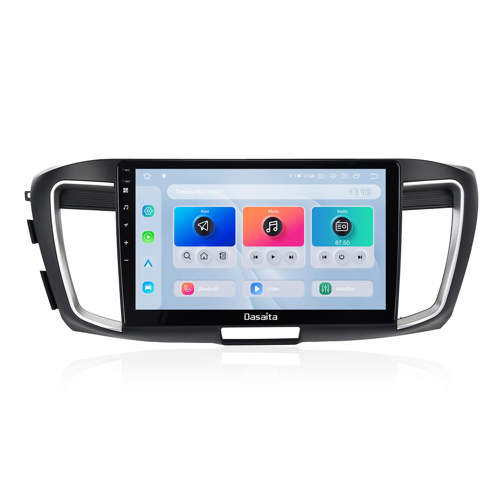Dasaita Android 13 Car Stereo for Honda Accord 2013-2017 with Wireless Carplay & Android Auto, 10.2'' Touch Screen Head Unit, GPS Radio, Bluetooth 5.0, 5G WiFi, 4G LTE, 8G RAM 256G ROM, 1280 * 720P