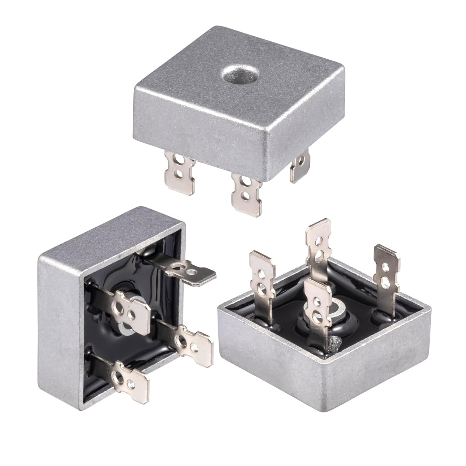 5 pezzi KBPC2504 raddrizzatore a ponte Diodo 25A 400V Diodo raddrizzatore a ponte KBPC 2504 Diodo raddrizzatore a ponte Diodi monofase a onda intera 25Ampere 400Volt 4 Pin foro passante