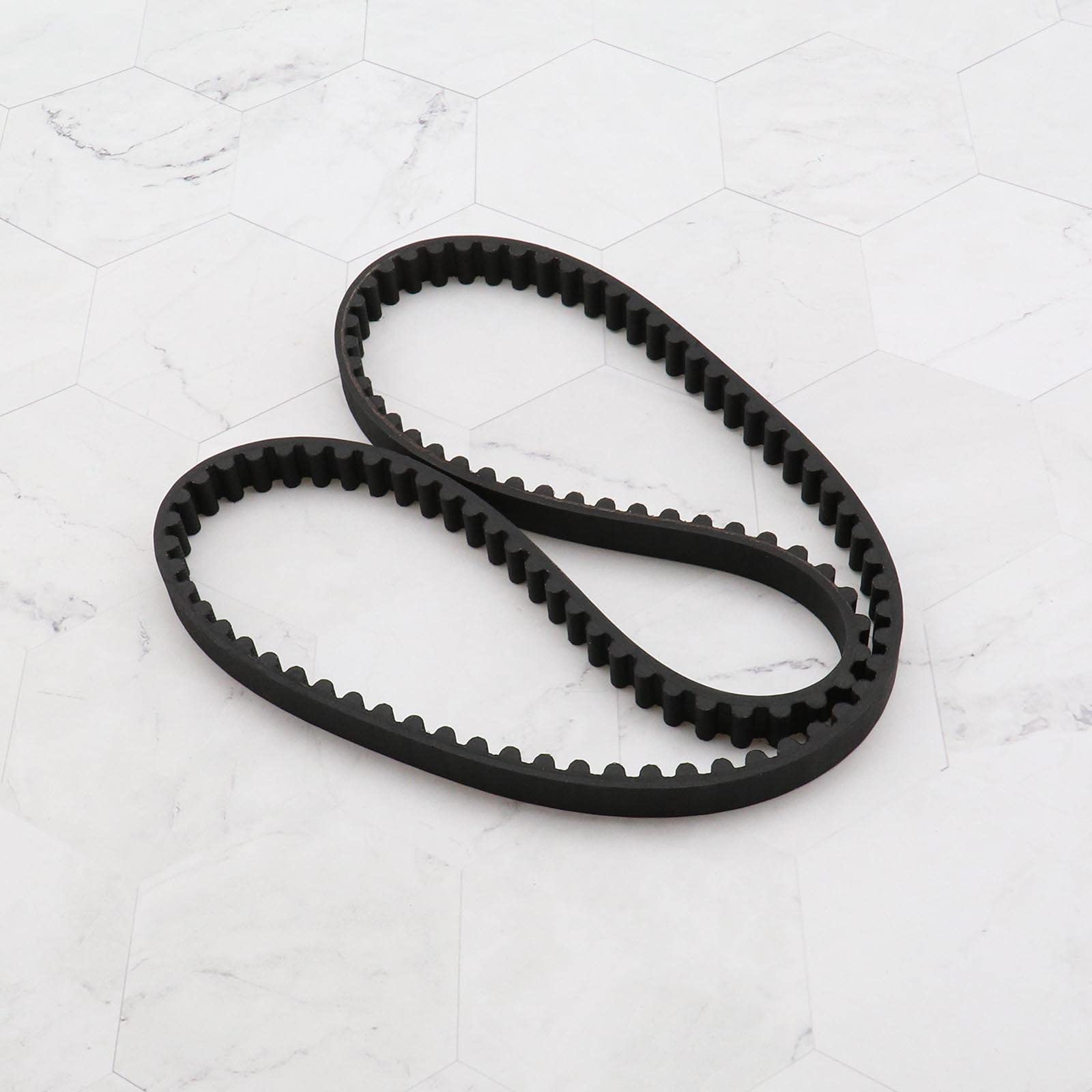ECSiNG 2 cinghie di trasmissione per tosaerba HTD856-8M-12 compatibili con Stiga 105 Combi Deck 9585-0165-01 107 denti 8 mm Passo dei denti 12 mm Larghezza 856 mm Circonferenza Gomma Nero sincrono